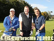 Die drei Musketiere vom Golfplatz - 20.000 Euro beim 4. FJS-Cup für die Marianne Strauß Stiftung (Fotocredit: Schmitt / MSS)